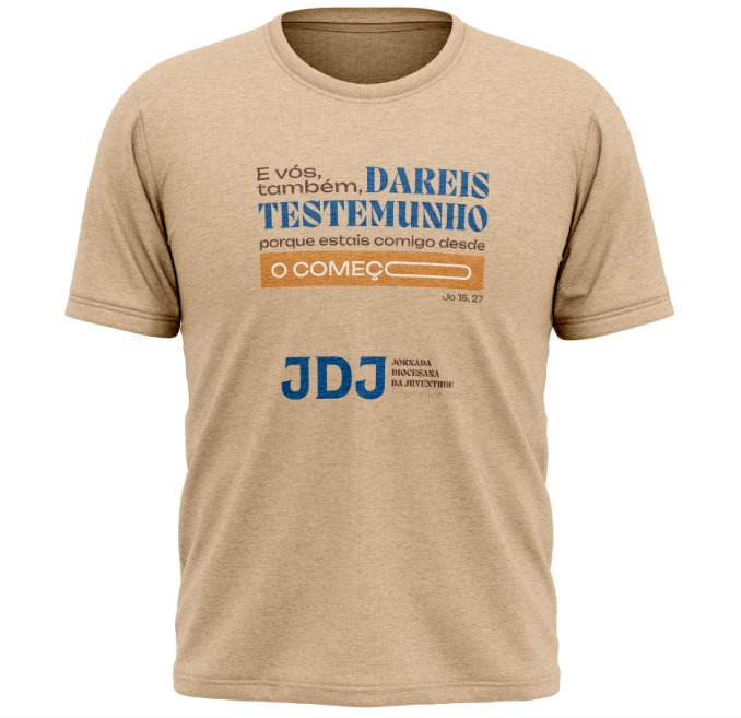 Parte da frente da camiseta JDJ